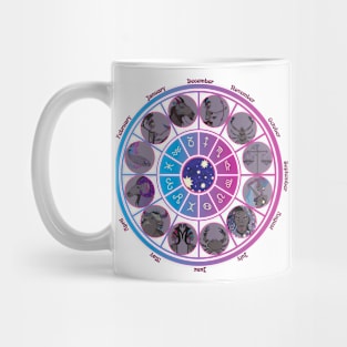 Starlight Zodiac Wheel Mug